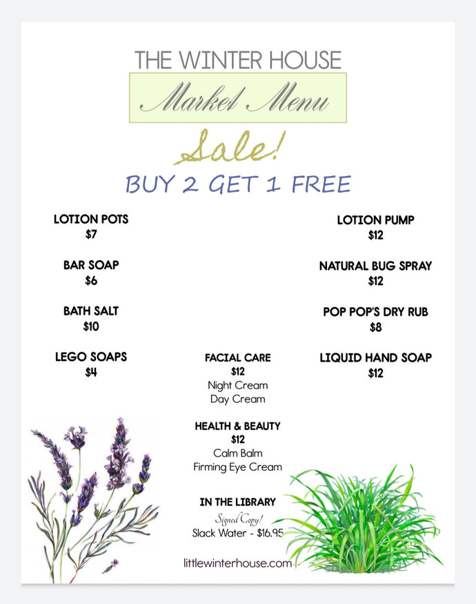 the market menu: a debut